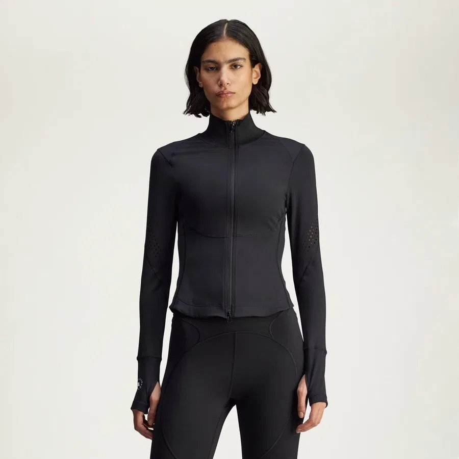 Женский свитшот с молнией Training Midlayer adidas By Stella McCartney, Черный