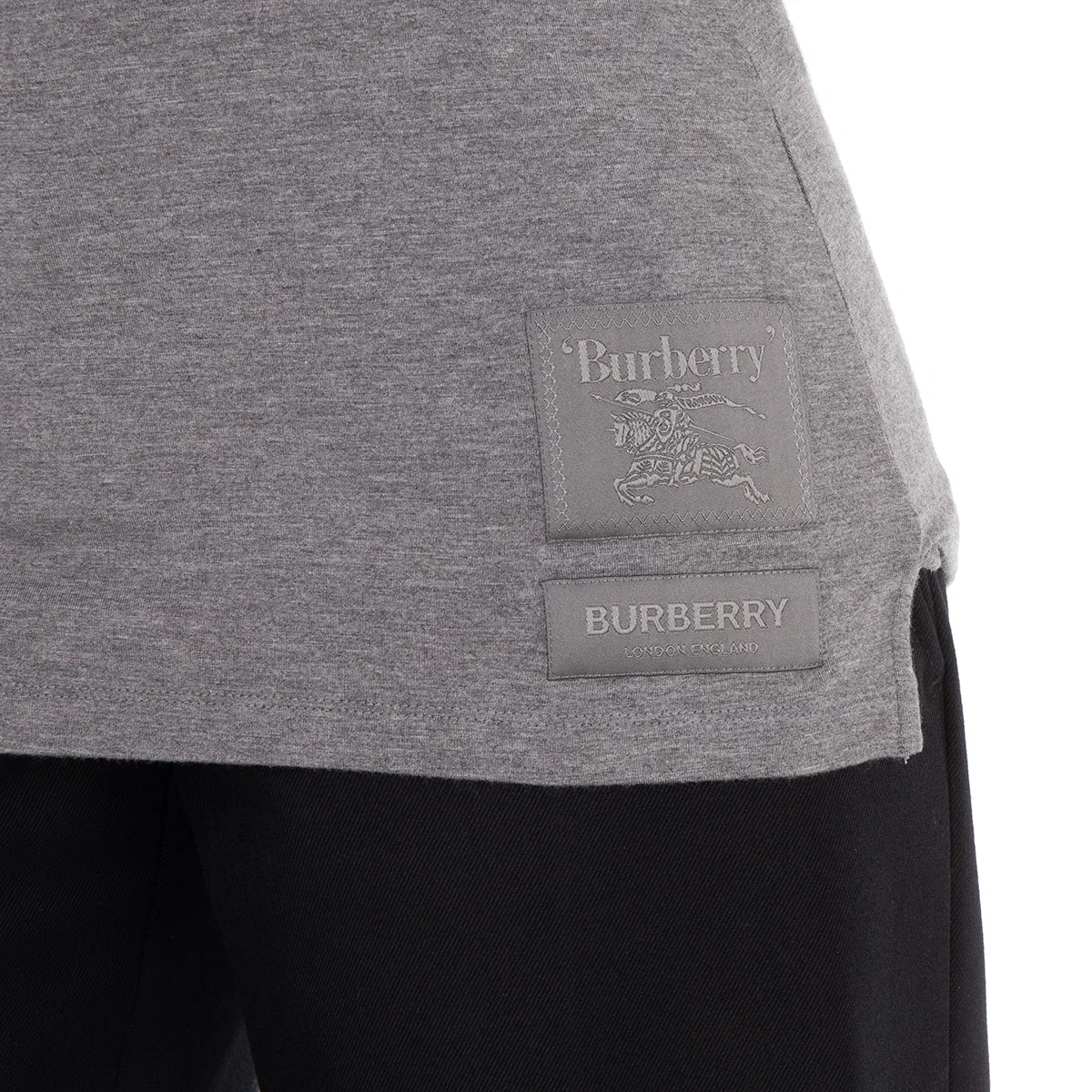 Топ на тонких бретелях с принтом Equestrian Knight Burberry, Blue Grey — фото 2