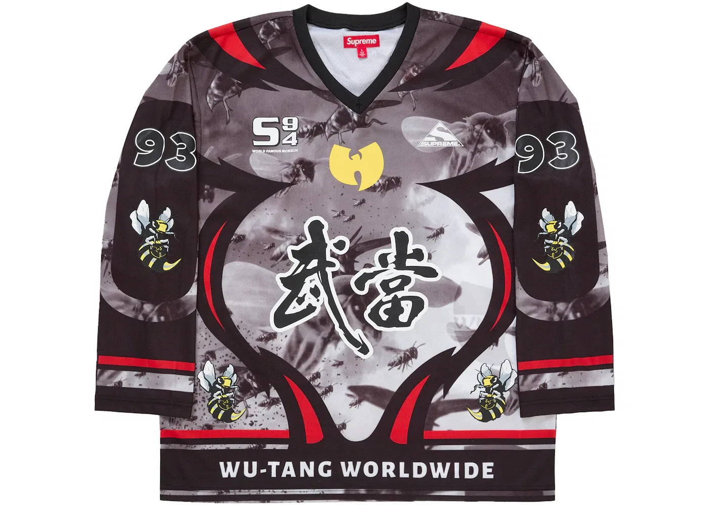 Мужская хоккейная джерси с принтом Jersey Supreme, Black