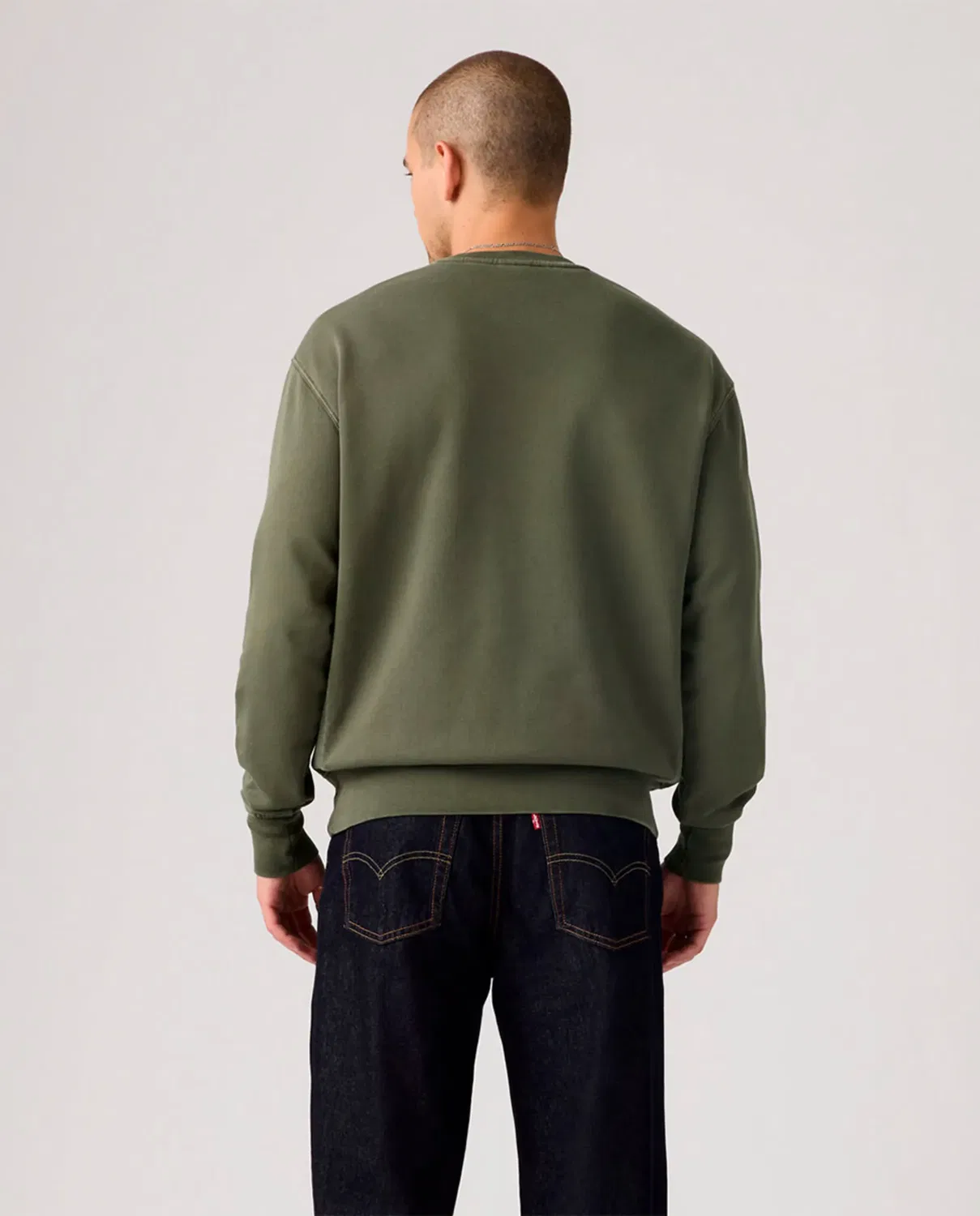 Мужская свитшот хлопковый Levi's, Verde — фото 2