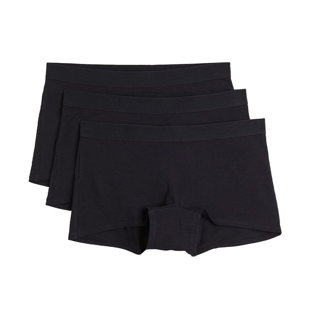 

Комплект трусов H&M Cotton, 3 предмета, чёрный