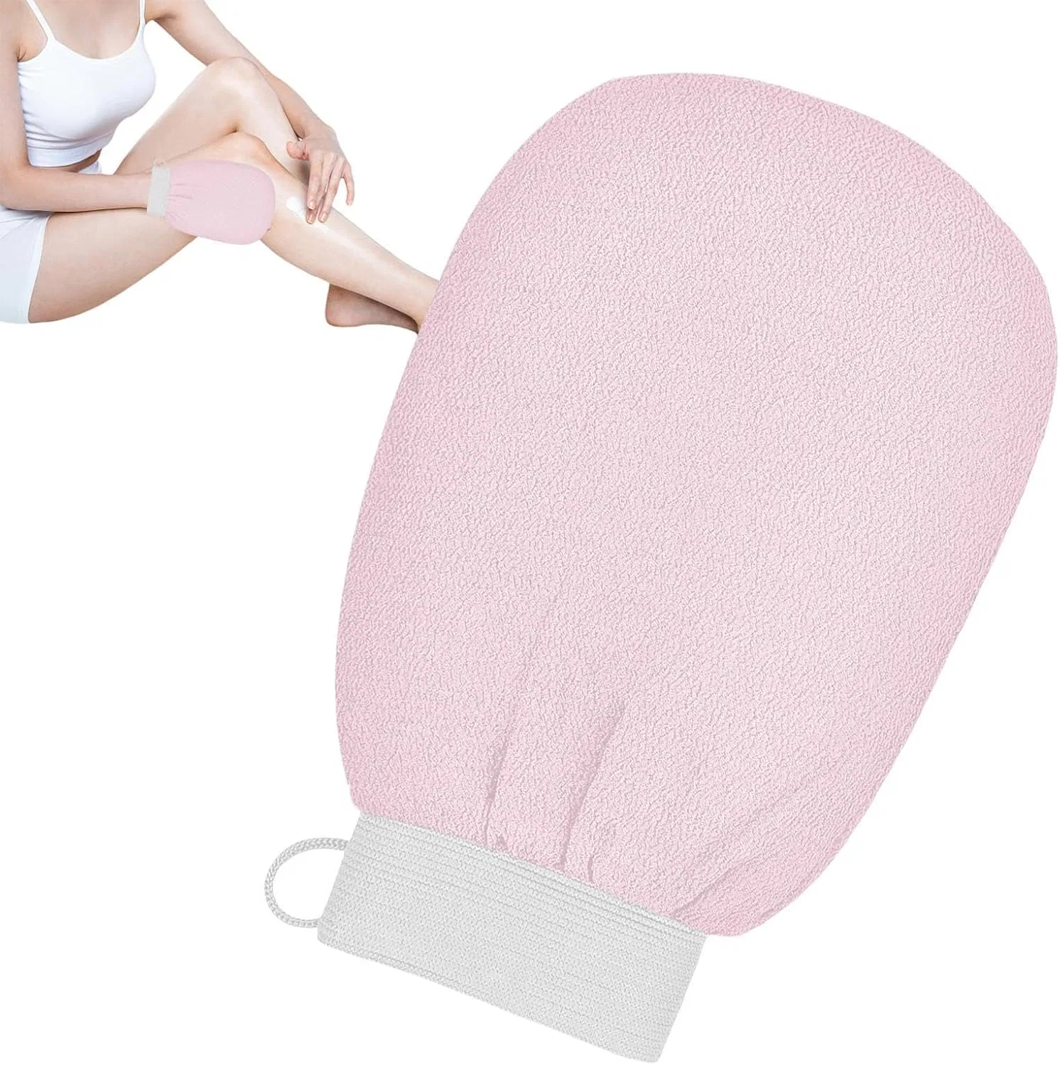 Перчатки для пилинга тела, Generisch, 1 шт, 20x14 см, Pink