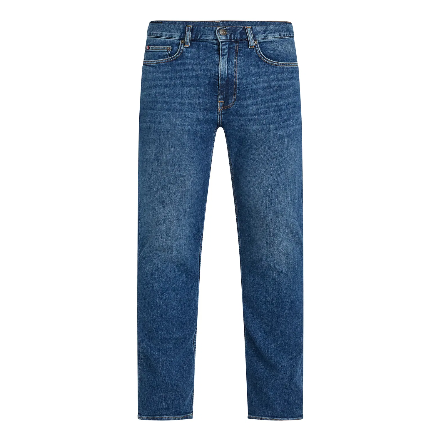Мужские джинсы slim-fit с декоративной отделкой Tommy Hilfiger, Mid Blue — фото 4