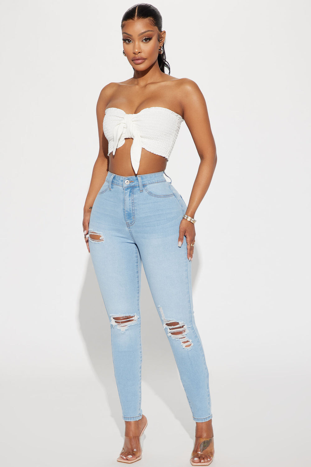 

Джинсы скинни Fashion Nova FN24573FT53, синий
