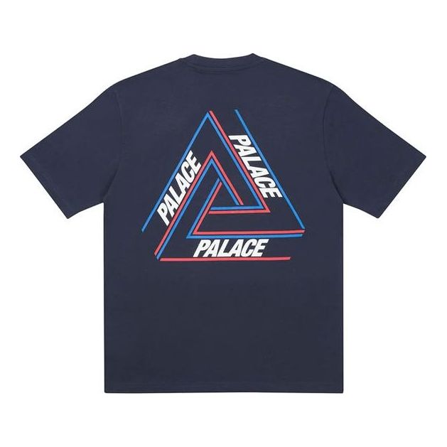 

Футболка PALACE Basically A Triferg Navy Alphabet Printing Round Neck Short Sleeve Unisex Navy Blue, синий