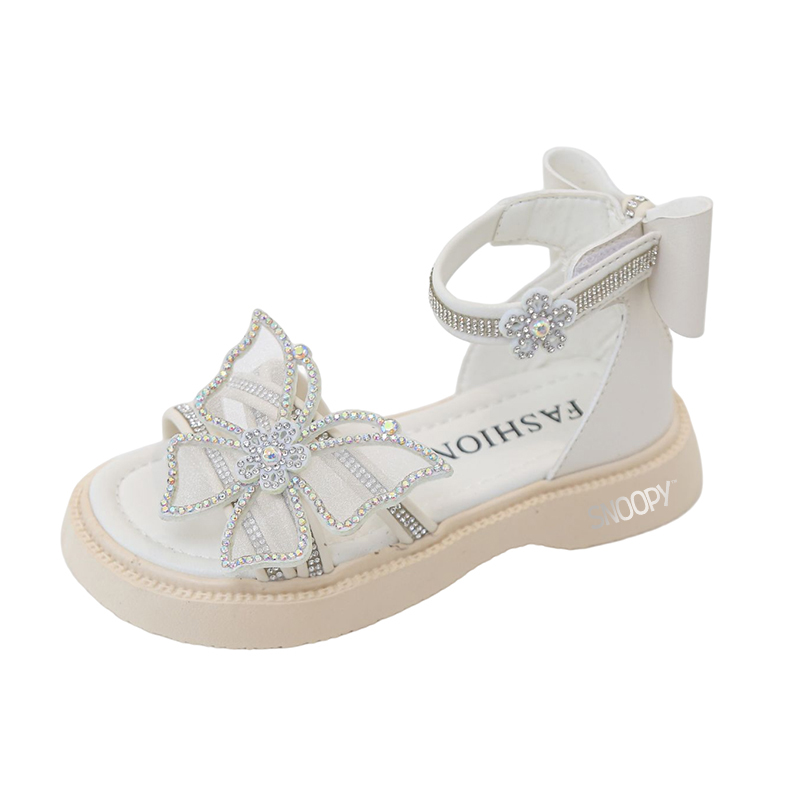 

Детские сандалии с низким верхом, нескользящие, износостойкие, дышащие, легкие, амортизирующие SNOOPY, белый