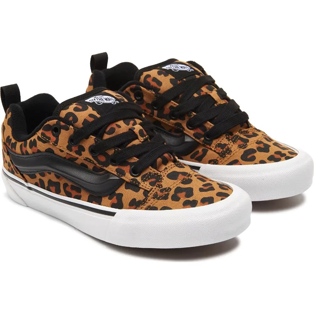 Детские скейтбордистские кроссовки Vans, Leopard Print