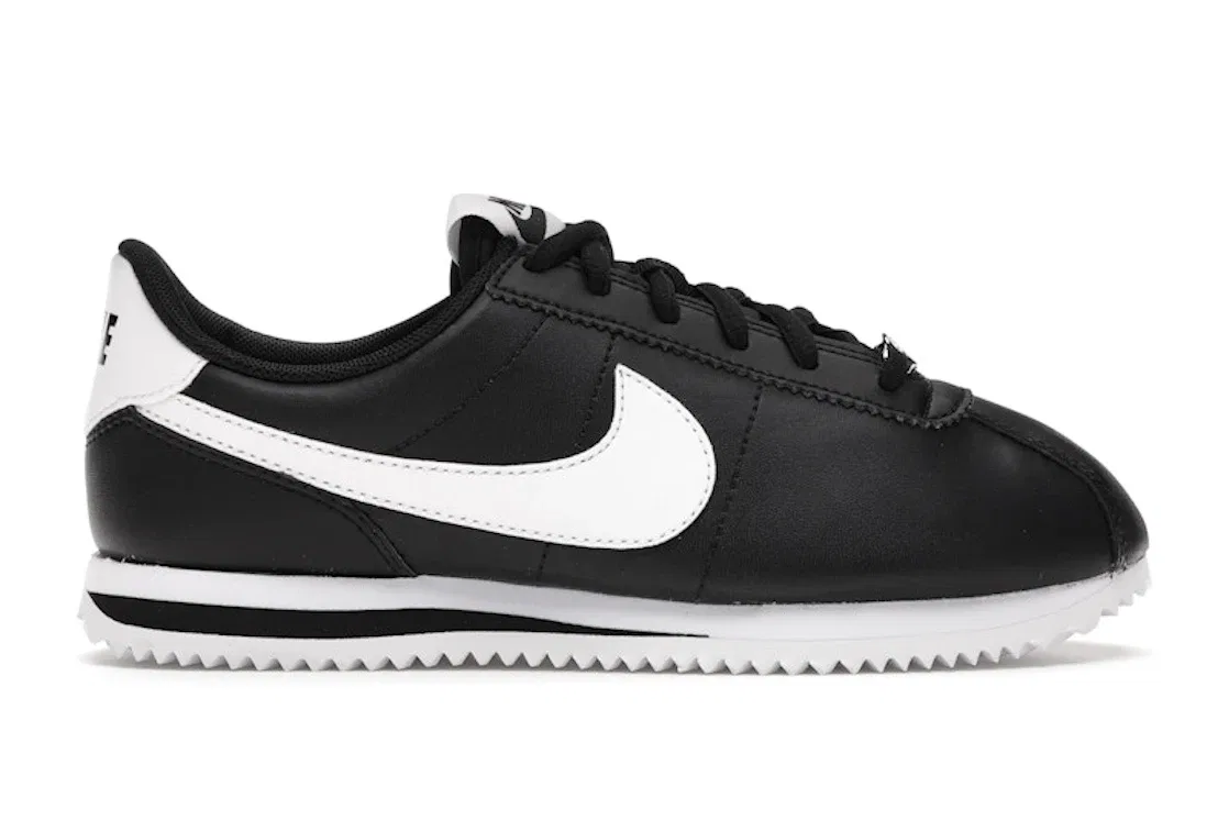 Детские кроссовки Lifestyle с кожаным верхом Nike Cortez Basic, Black/White