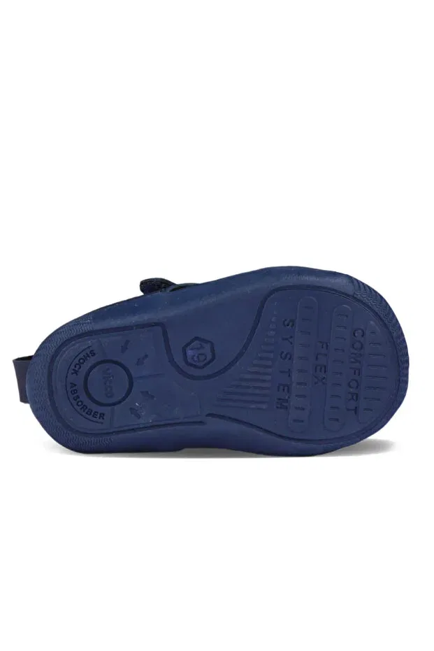 Детские ботинки для девочек ортопедические с липучкой Vicco, Navy Blue — фото 3