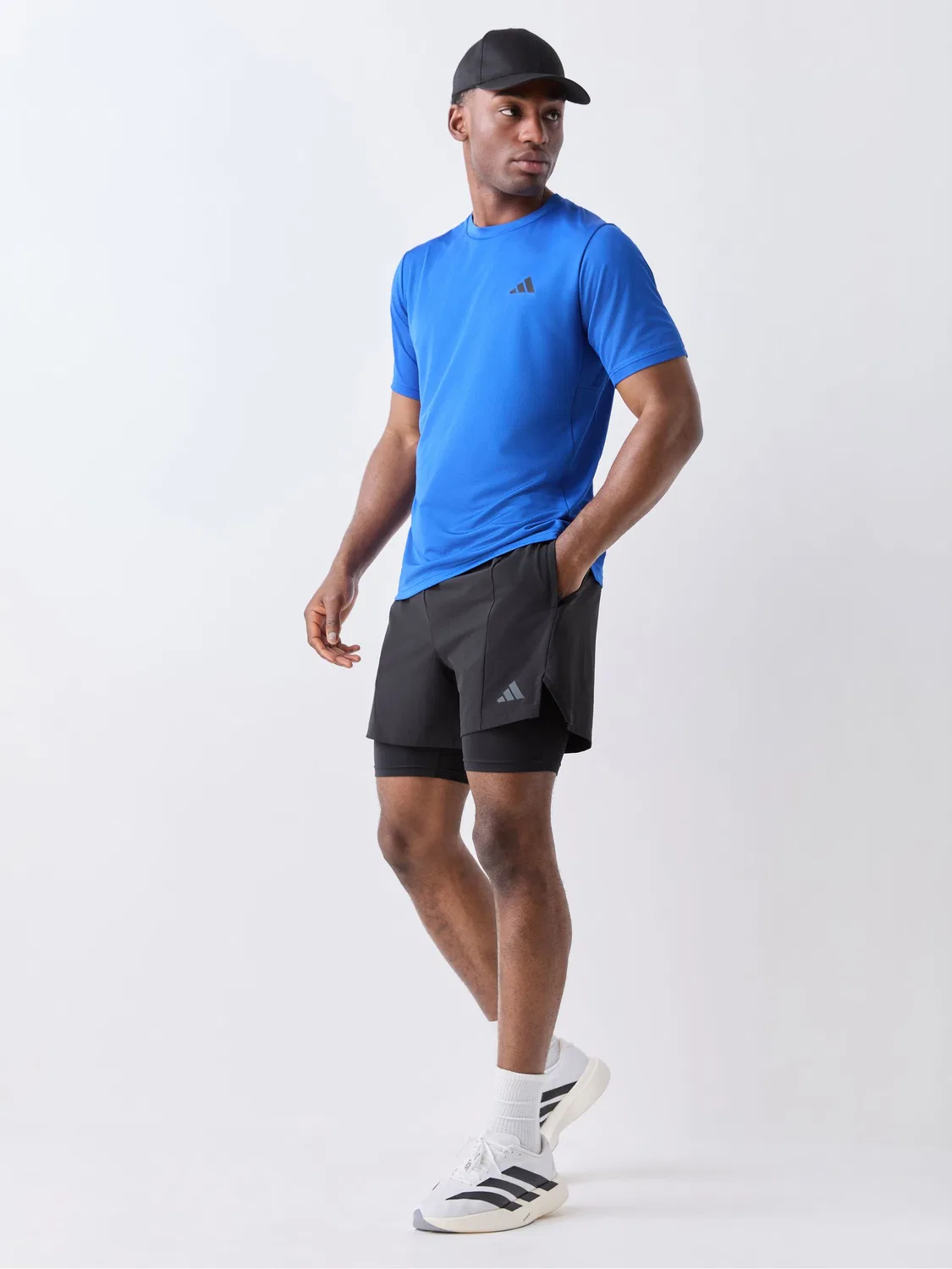 Футболка тренировочная Workout Essentials adidas, темно-синий — фото 2