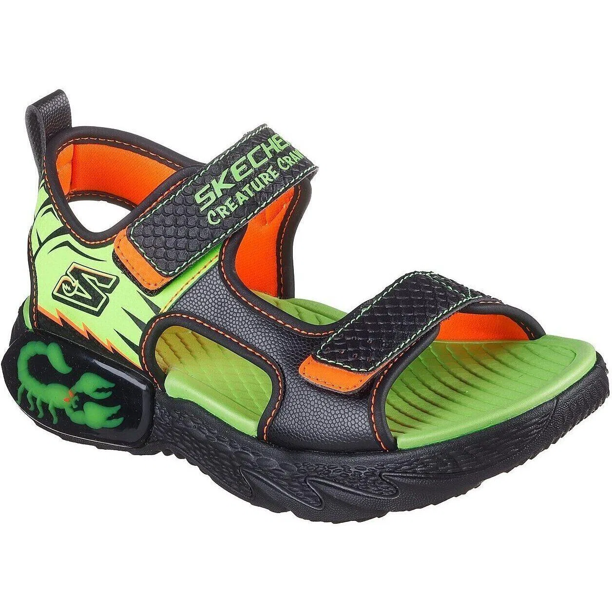 Детские сандалии с принтом Creature-splash-bugt Skechers, Grun