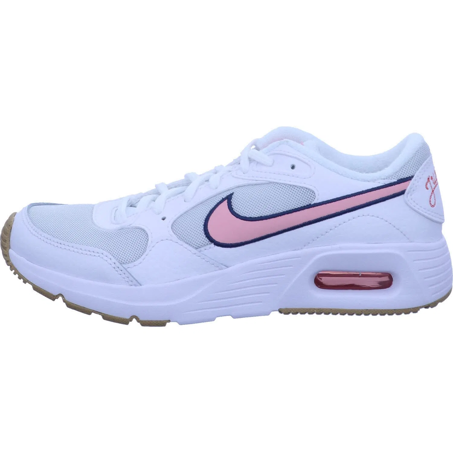 Детские кроссовки для мальчиков с шнуровкой Air Max Sc Se NIKE, Photon Dust Pink Glaze White C — фото 2