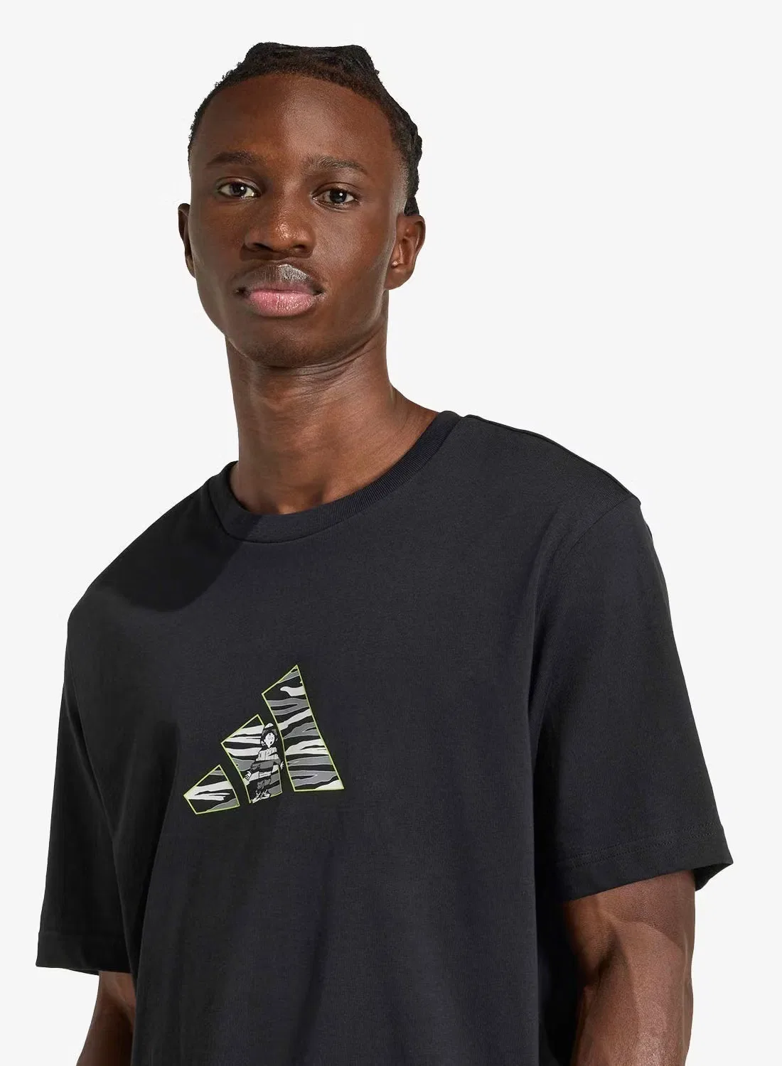 Футболка с принтом Camo Explorer Graphic Adidas, черный — фото 3