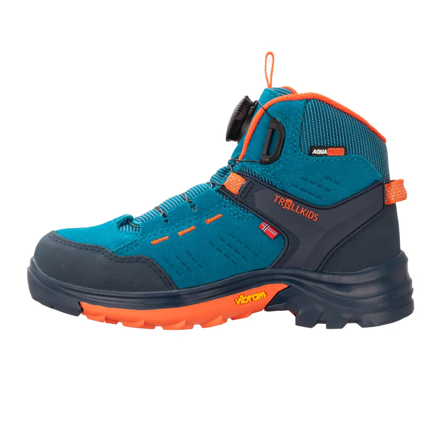Детские походные ботинки с мембраной Gjende Hiker Mid Trollkids, Blau Navyblau