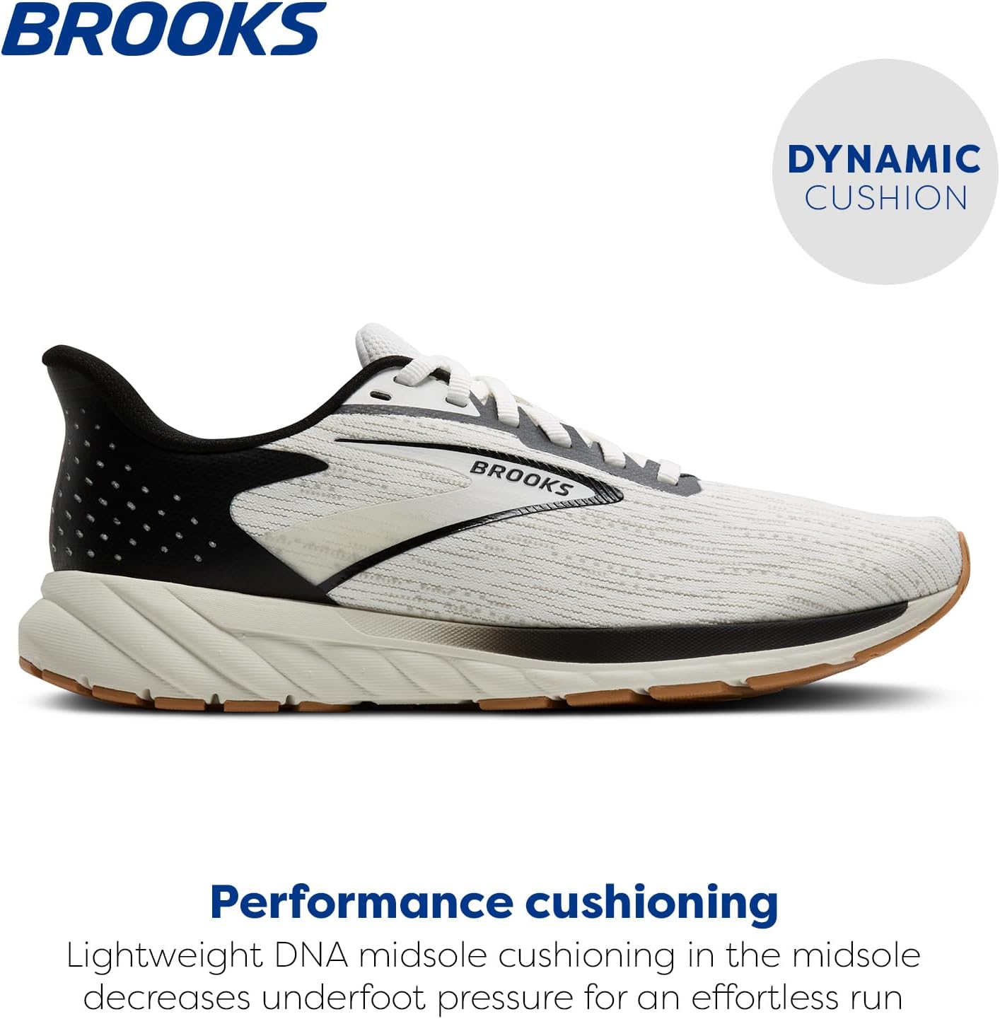 Мужские беговые кроссовки Brooks Anthem 7 Neutral, белый/черный/песочный — фото 2