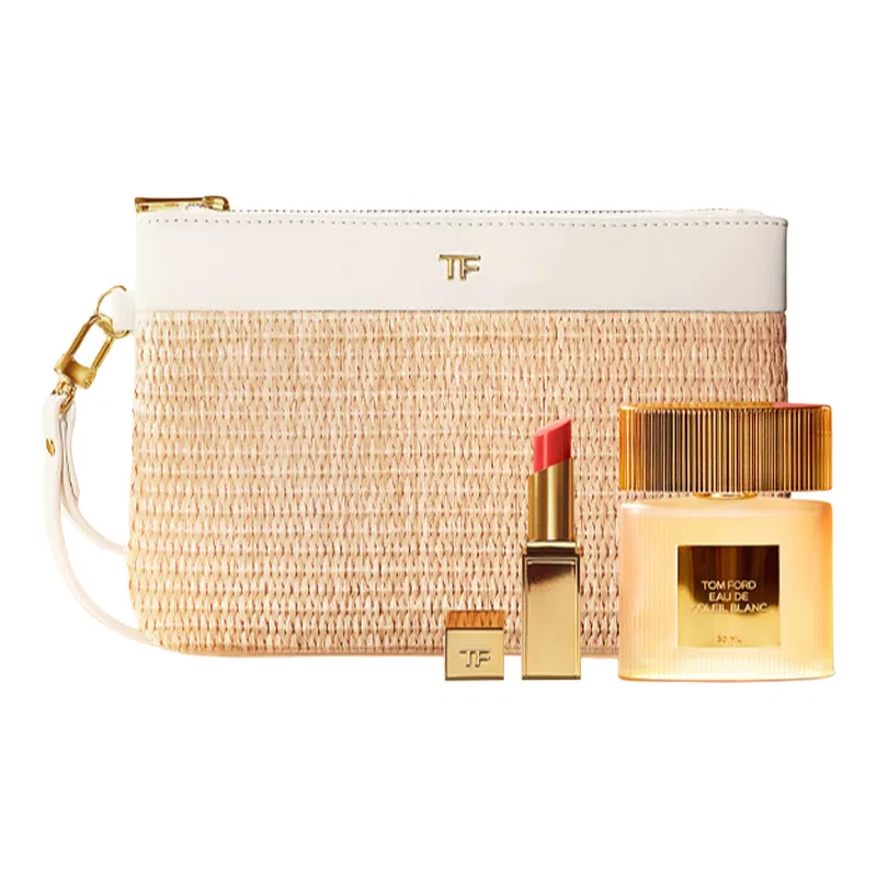 Женский парфюмерный набор TOM FORD Brilliant Streamer, 30 мл, с помадой и косметичкой, Цвет: Floral Fruity