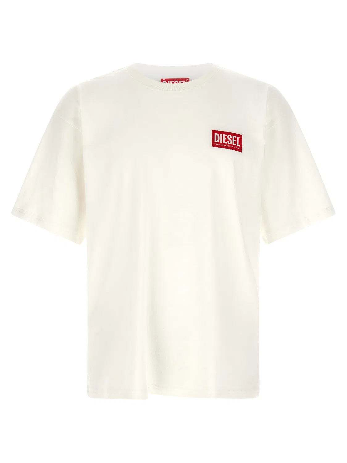 Мужская футболка с логотипом-патчем T-Boxt-Lab Diesel, White