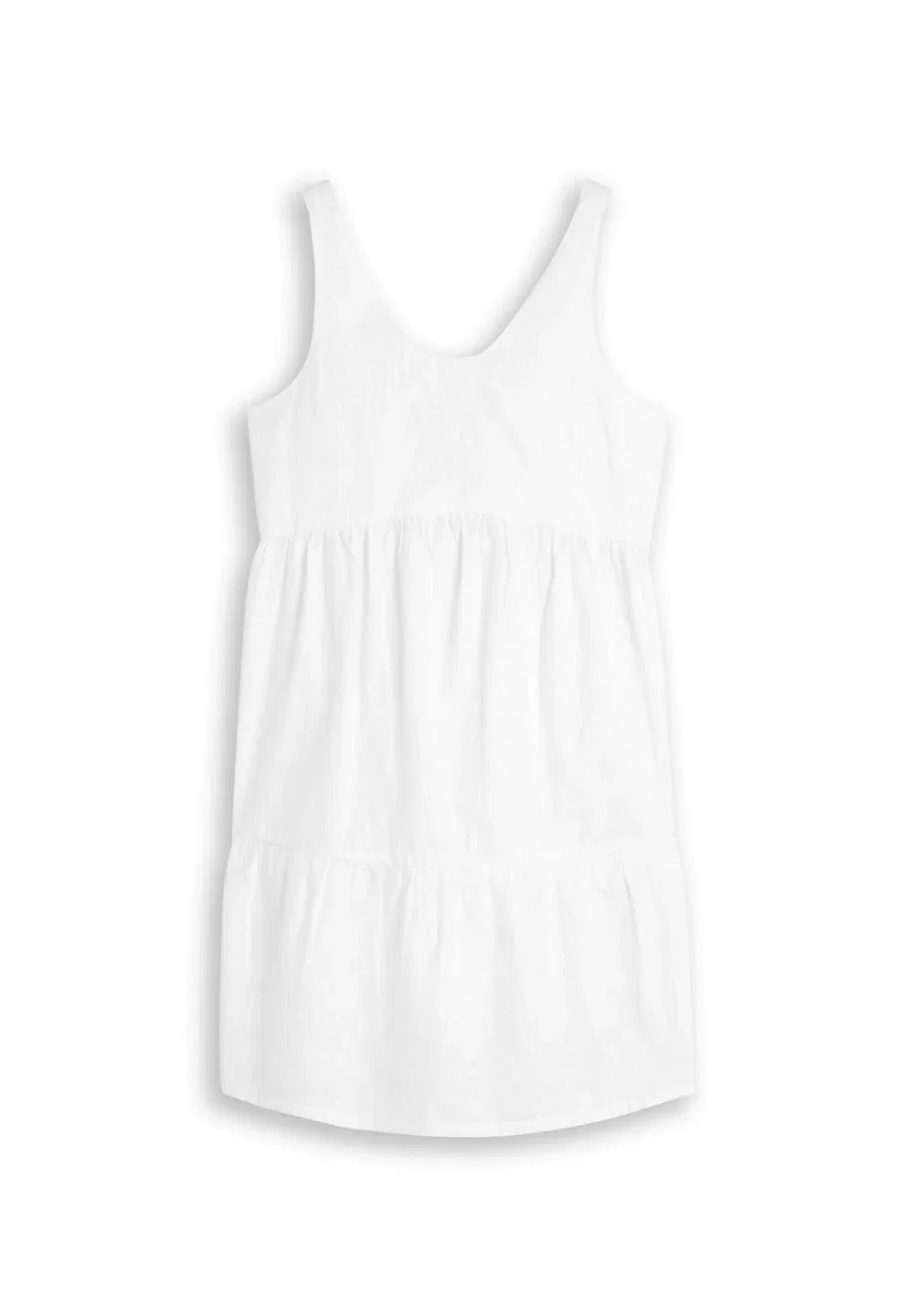 Kleider & комбинезоны mini-kleid mit lochstickerei - дневное платье Tom Tailor, White