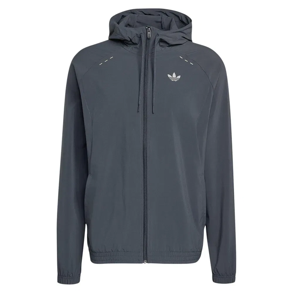 Мужской свитшот с капюшоном Tech Trefoil Essentials Adidas Originals, Grey
