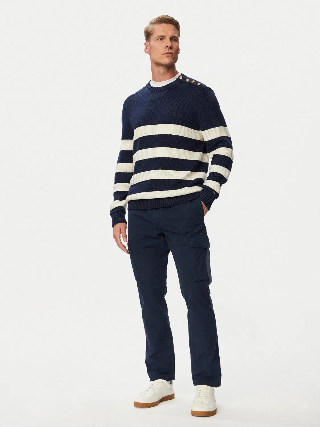 Мужские брюки-карго свободного кроя Denton Tommy Hilfiger, темно-синий — фото 2
