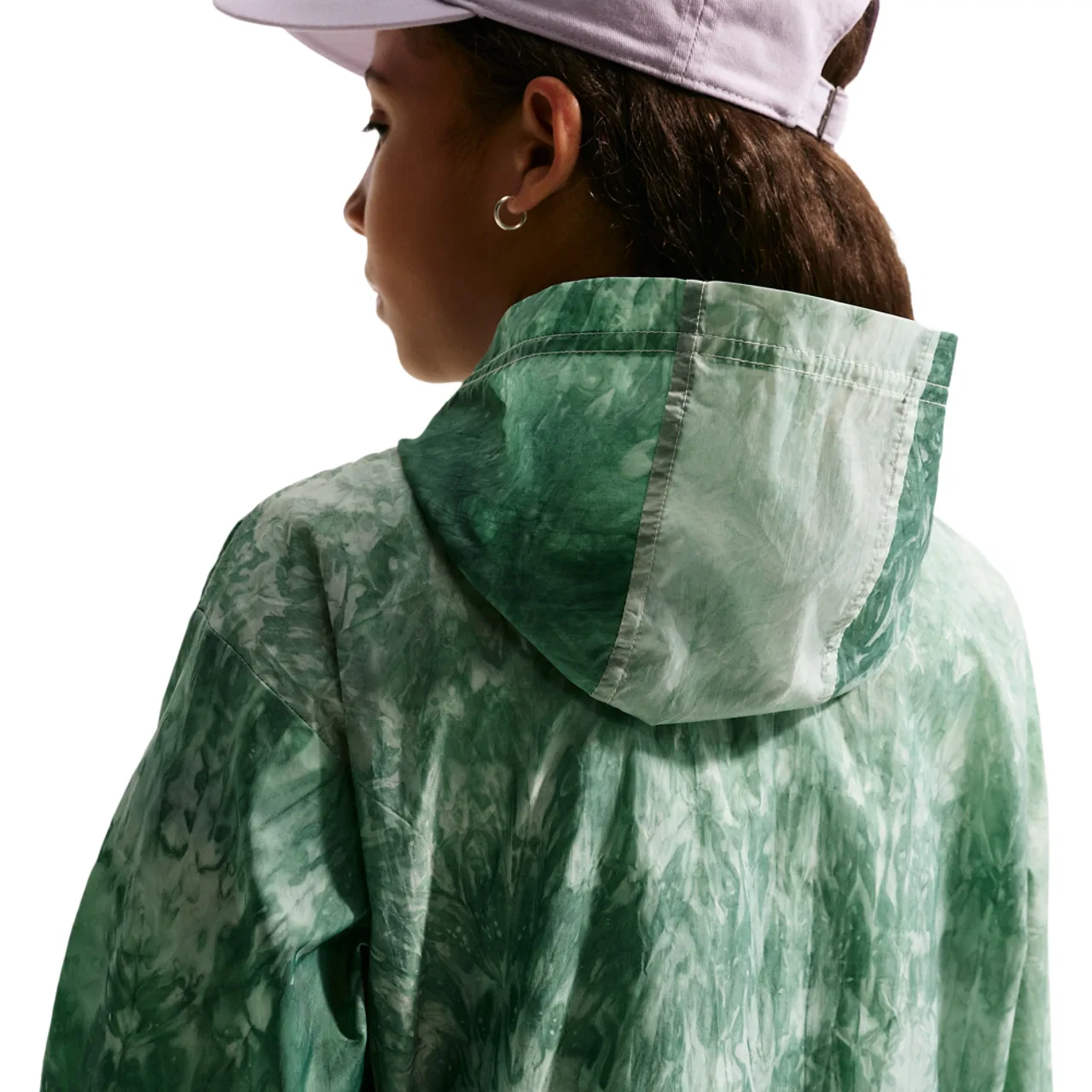 Куртка для девочек NSW Woven Track Jacket Nike, цвет Barely Green/Soft Pearl — фото 2