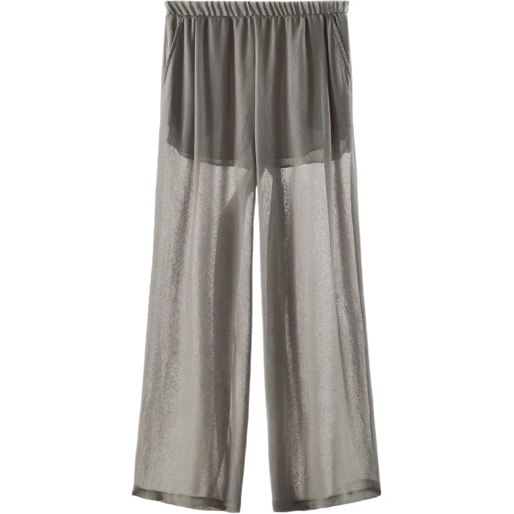 Женские повседневные брюки тонкие Medium Gray ZARA, Medium Gray