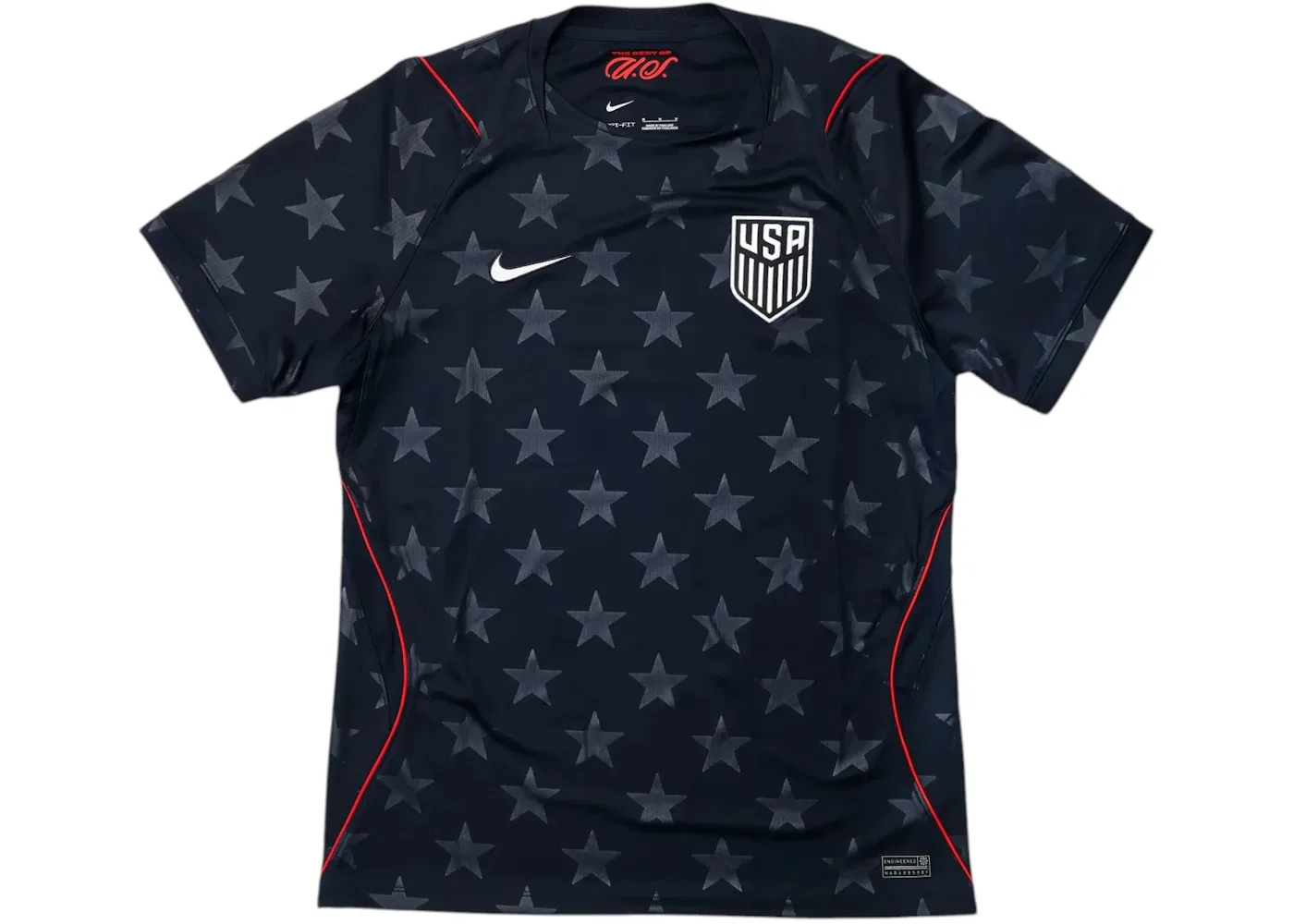 Мужская футболка с принтом Nike USMNT 2026 Dri-Fit Stadium Away Replica Jersey, Dark Obsidian/Pure Platinum