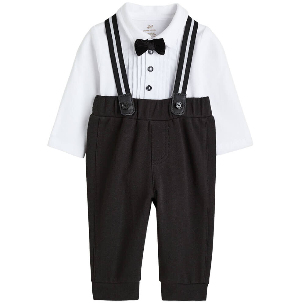 

Комплект H&M Tuxedo, 2 предмета, черный/белый