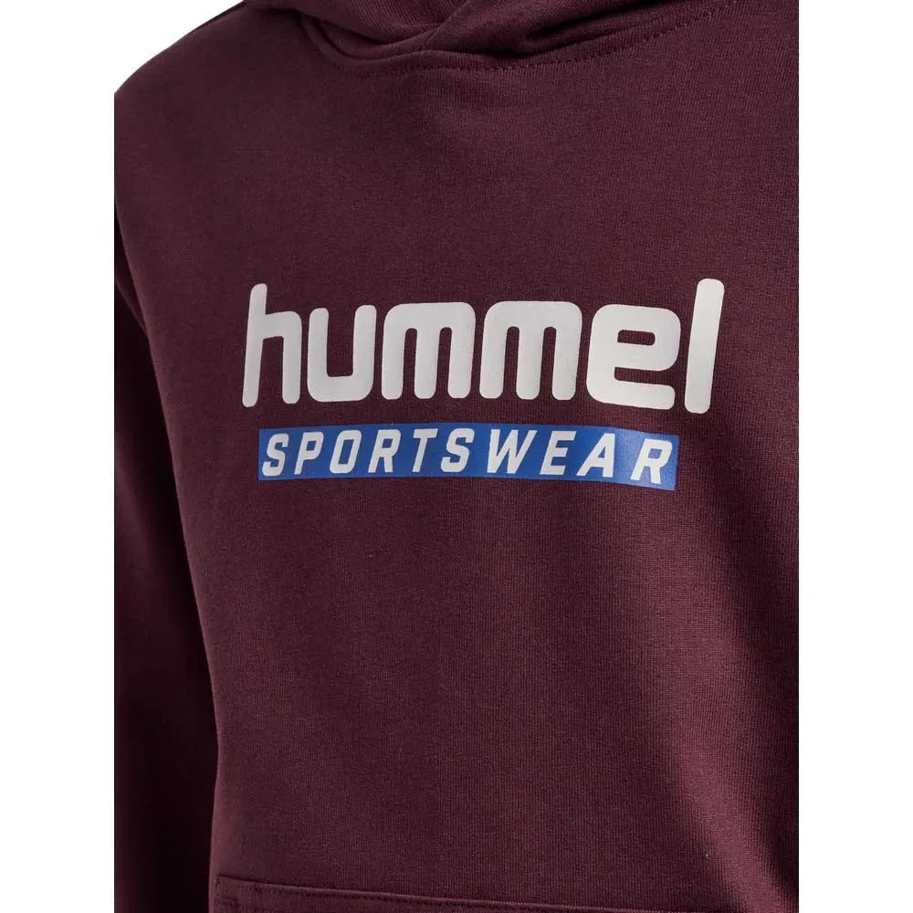 Детское худи с принтом Logo Hummel, Purple — фото 4