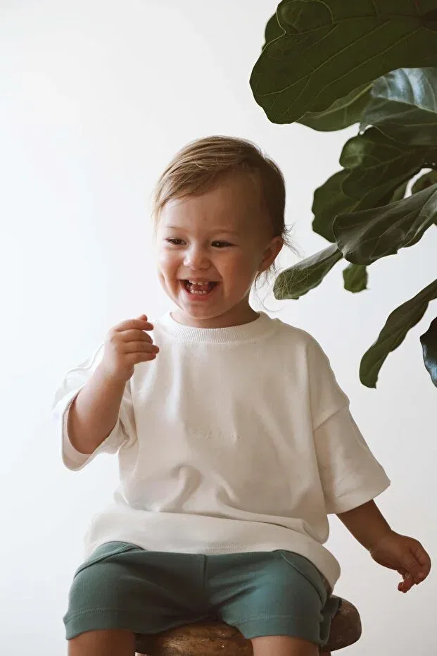 Детская футболка с вышивкой Oversize Oh La La Koala For Little Ones, White — фото 4