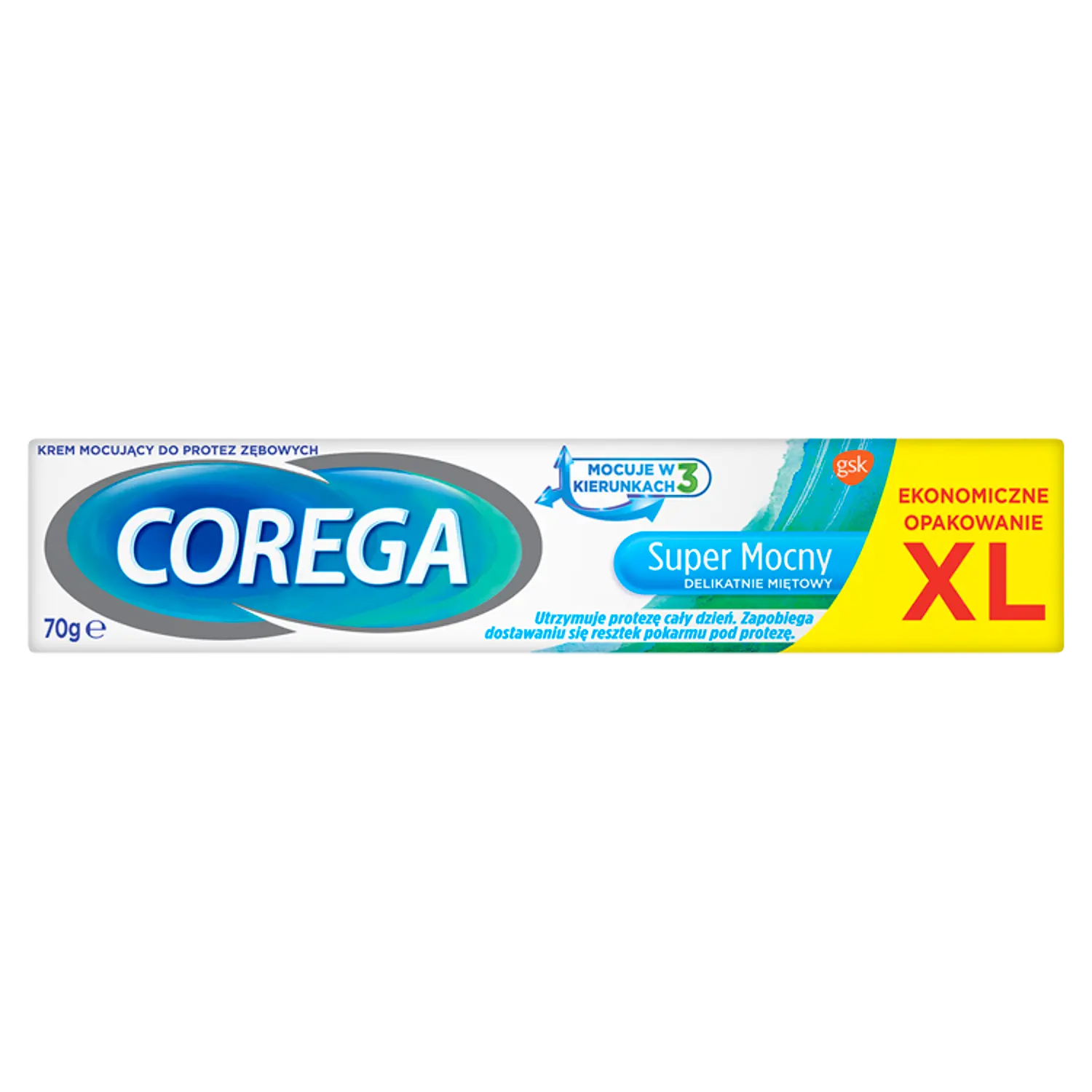 Corega Extra Strong фиксирующий крем для зубных протезов, 70 г — фото 3