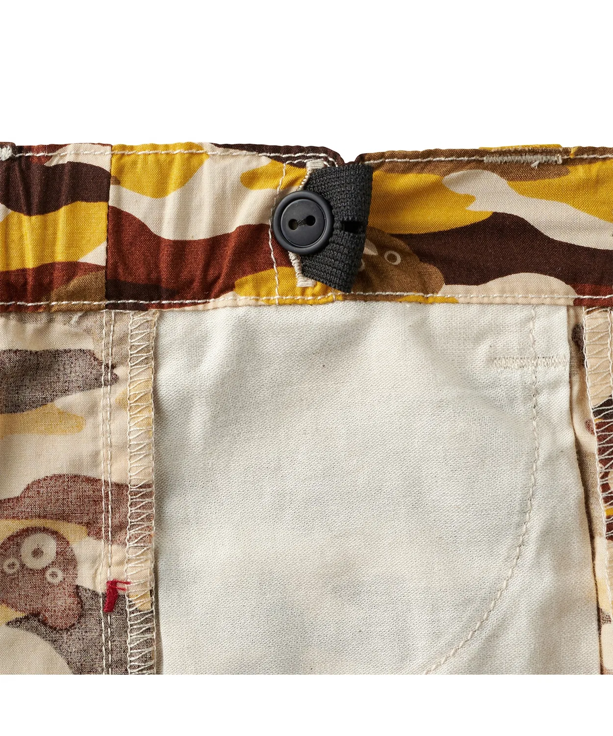 Детские брюки-капри с камуфляжным принтом, модель Tiger Camo DOUBLE_B, Mustard — фото 4
