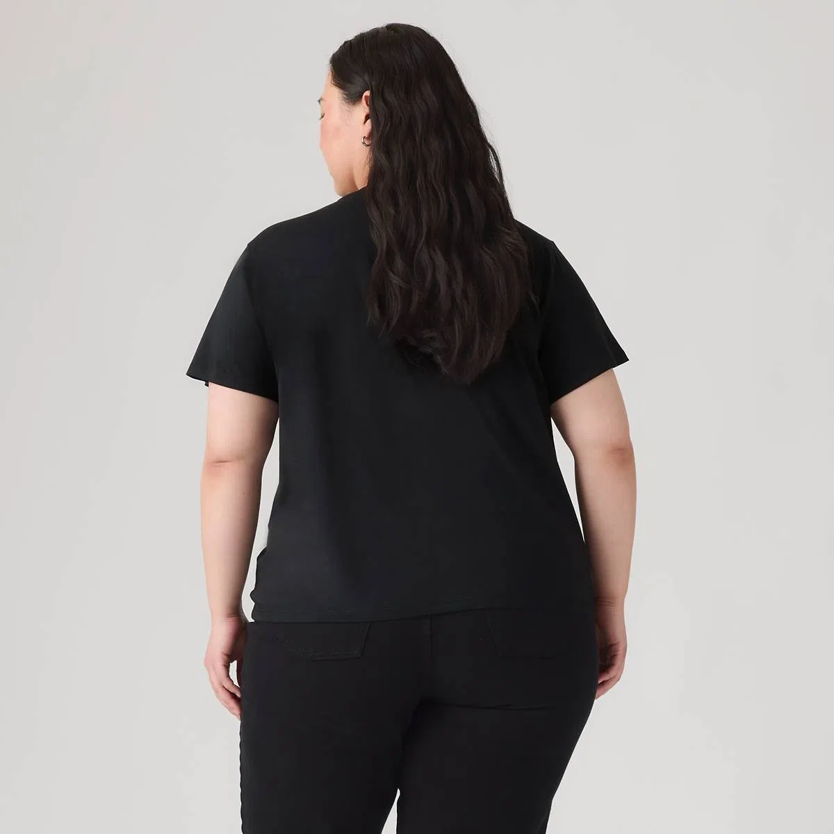 Идеальная футболка (большого размера) Levi's, Silver Grid Anthracite - Black — фото 4