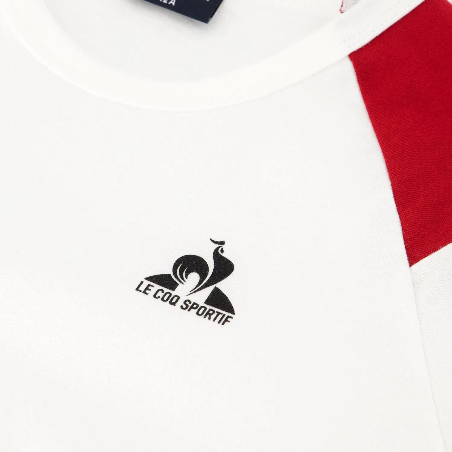 Детская футболка с логотипом Le Coq Sportif N°1, Цвет Weiss Rot — фото 3
