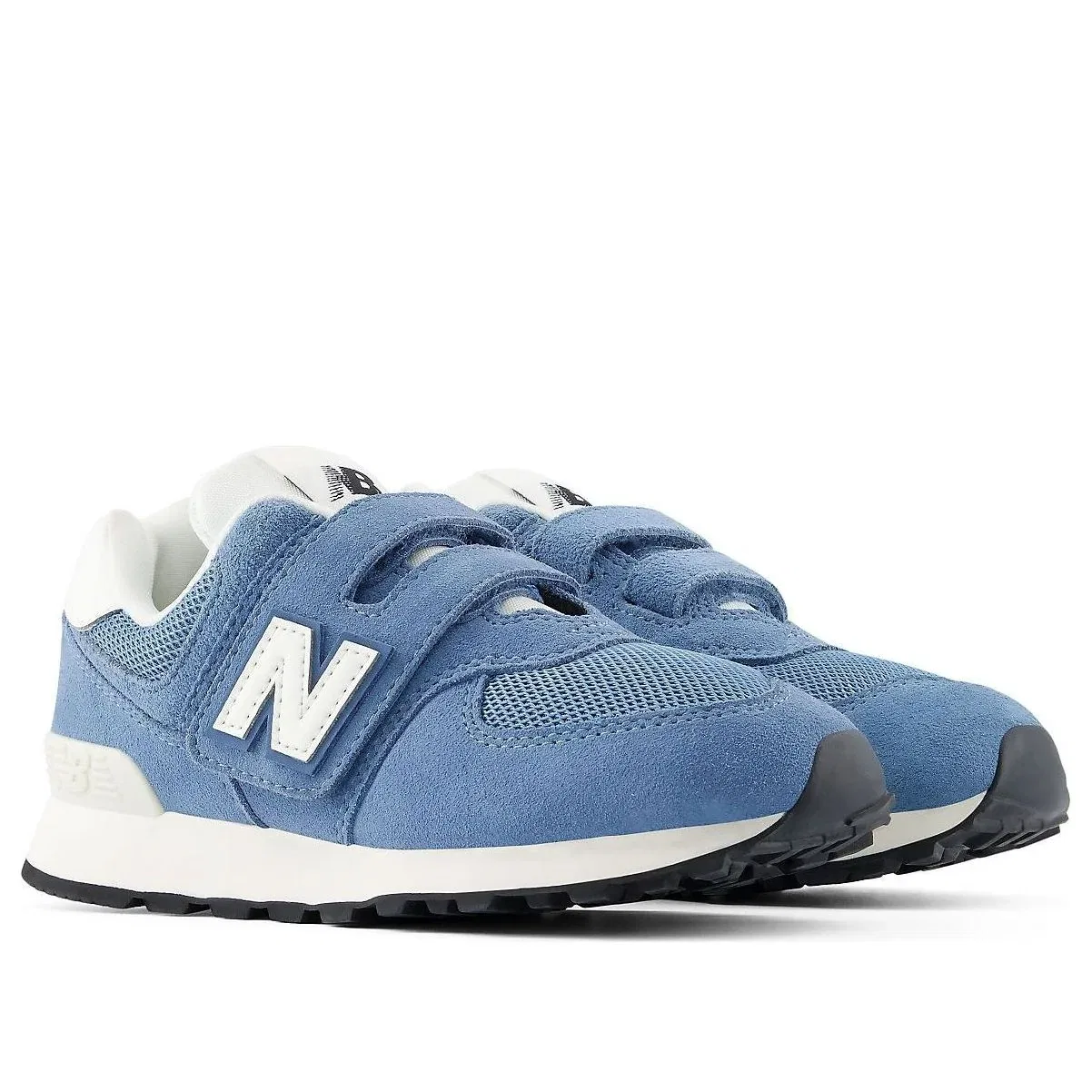 Детские кроссовки с текстильным верхом 574 Hook and Loop 'Heron Blue Sea Salt' New Balance, Heron Blue/Sea Salt — фото 4