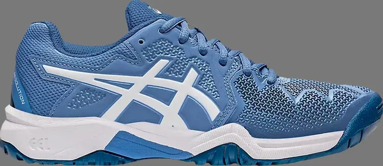 

Кроссовки gel resolution 8 gs 'blue harmony white' Asics, синий