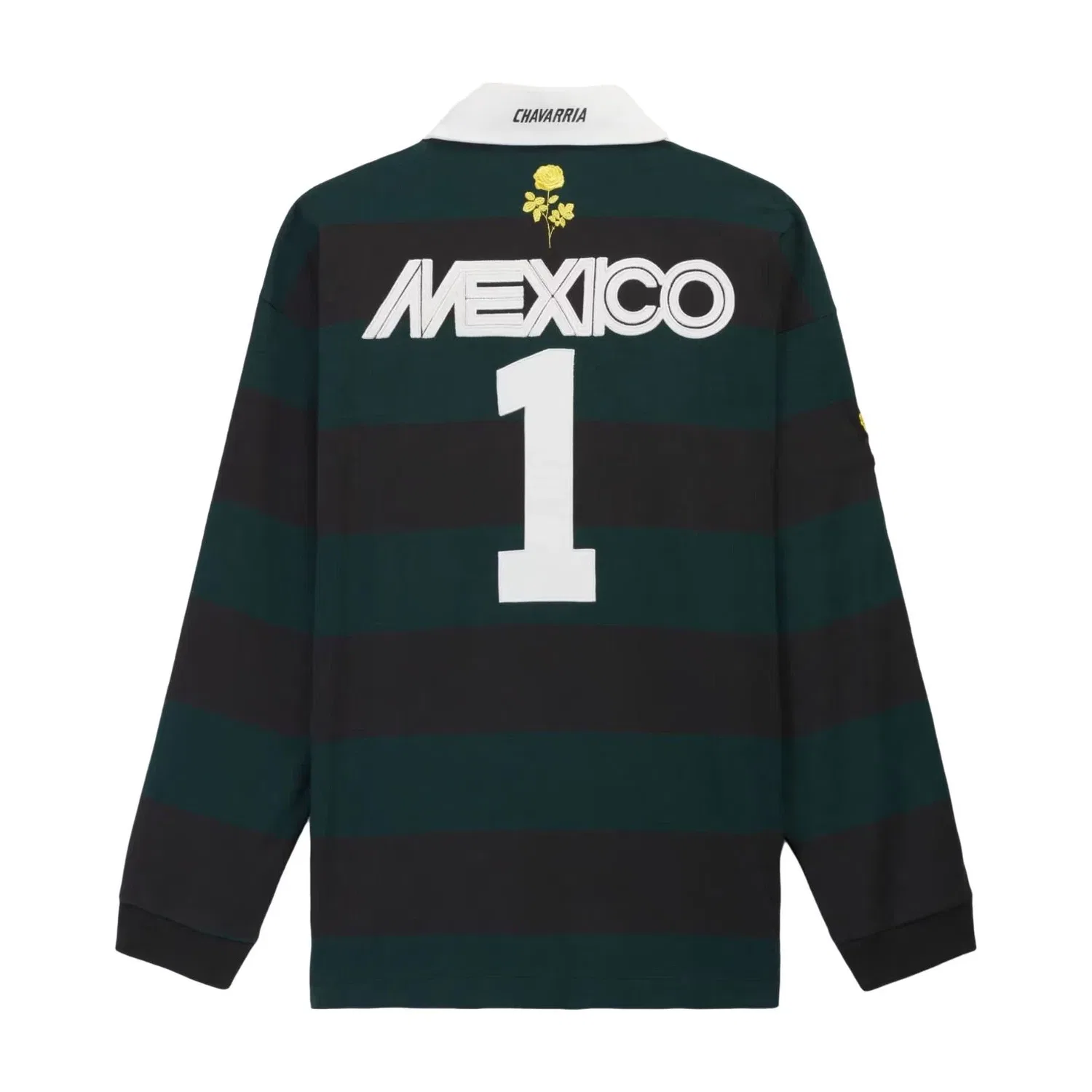Мужская рубашка-регби с длинным рукавом Adidas x Chavarria LS Rugby Shirt, черный — фото 2