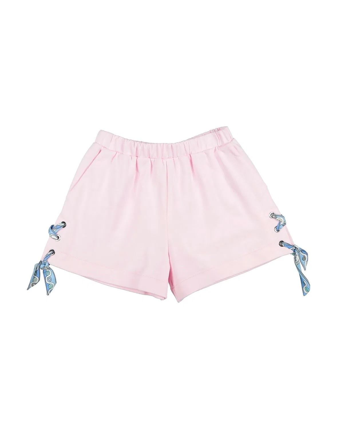 Детские шорты для девочек из французского терри с аппликацией Pucci, Light Pink