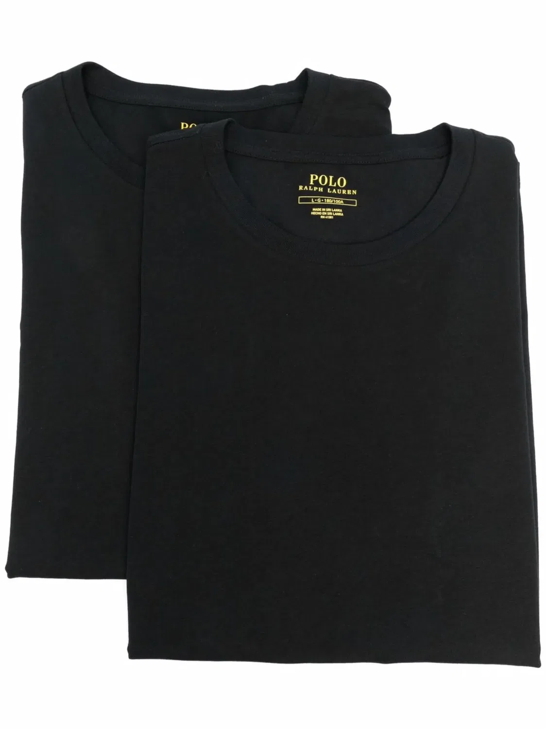 Футболка с круглым вырезом, черная Polo Ralph Lauren, черный