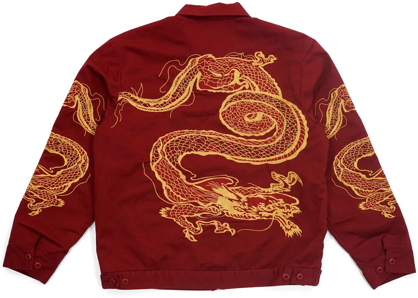 Мужская куртка-рабочая Supreme Dragon Work Jacket, Red — фото 3