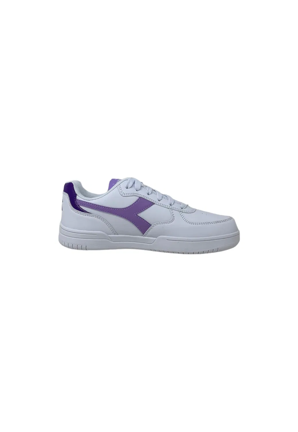 Детские кроссовки для мальчиков и девочек с принтом Raptor Low GS Diadora, D0683 Wht Purple Rose Passion Flower — фото 2