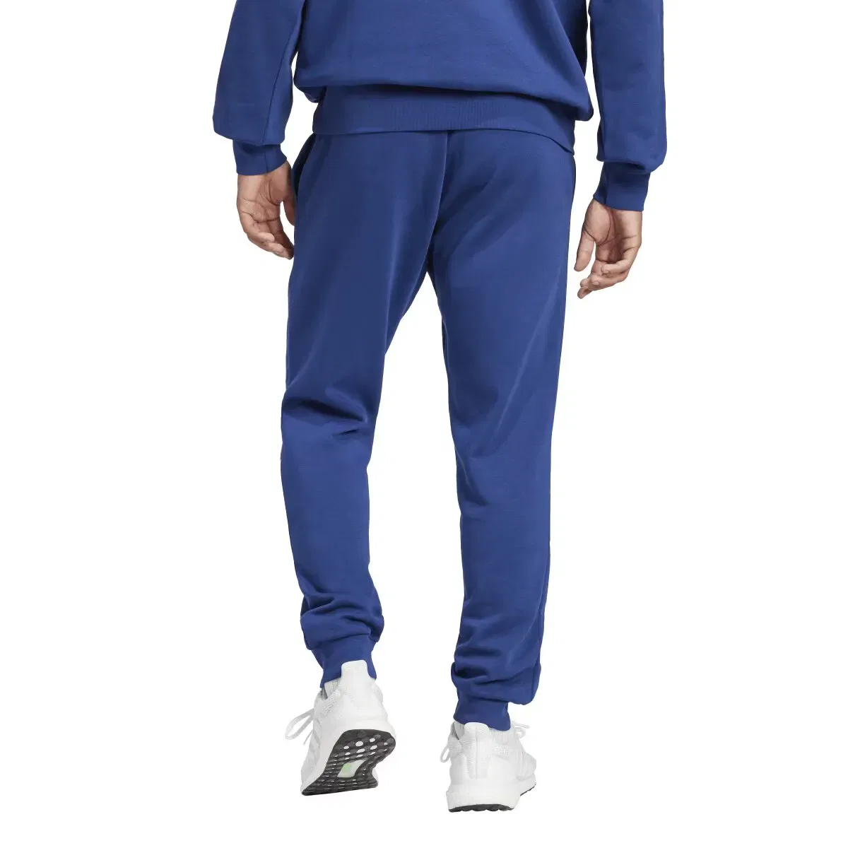 Мужские спортивные штаны из футера adidas, Синий — фото 4
