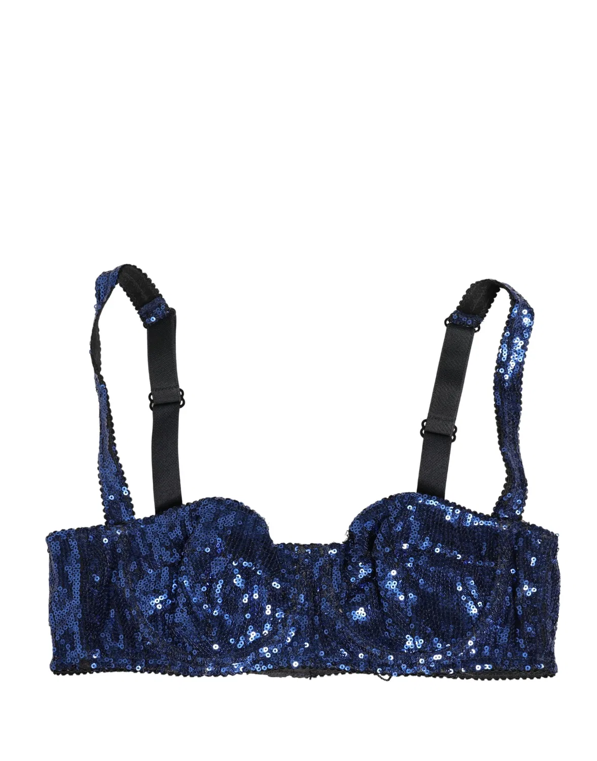 Женское бюстгальтер балконет с пайетками Balconnet Bra Dolce & Gabbana, Blue