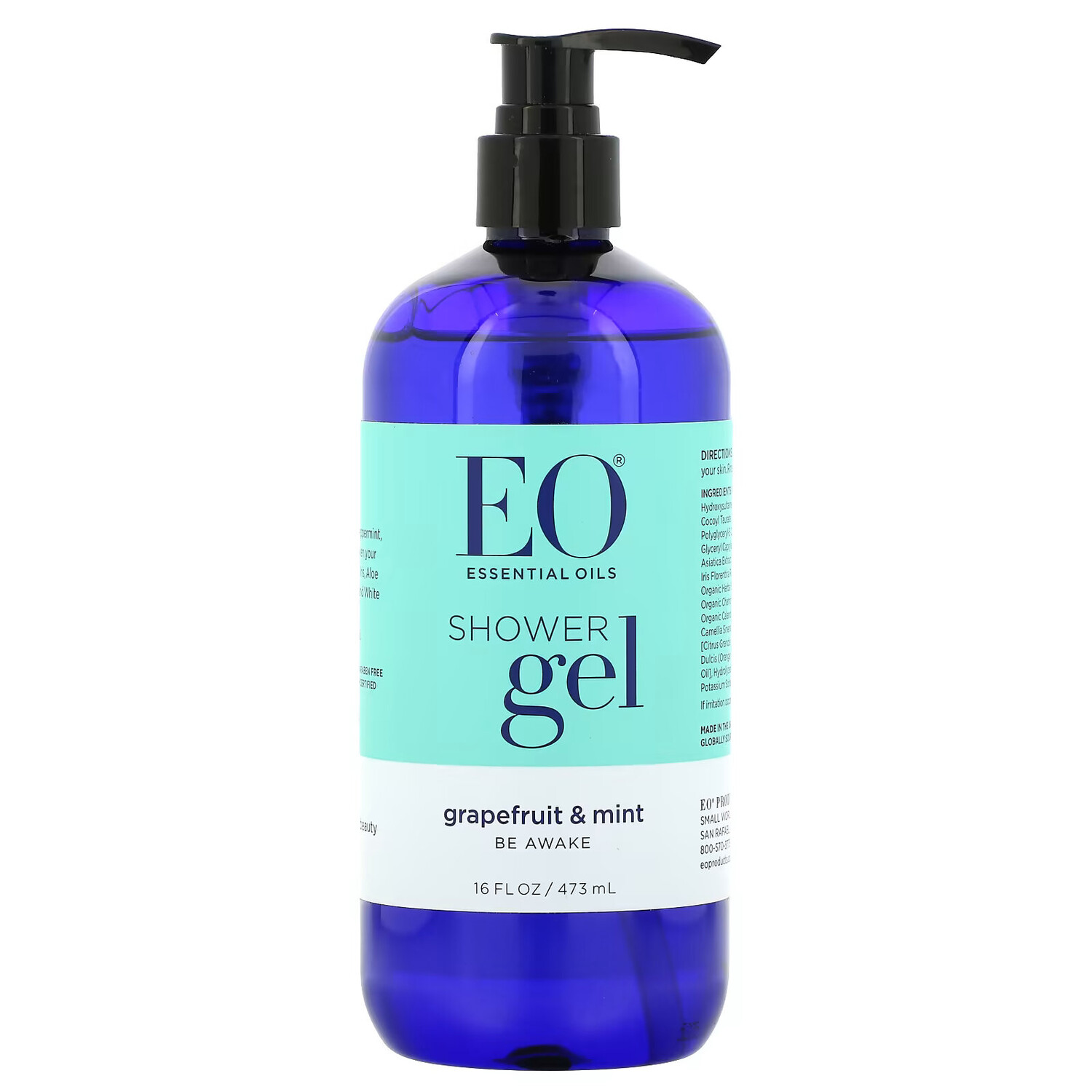 EO Products, Гель для душа, грейпфрут и мята, 473 мл (16 жидких унций) — фото 2