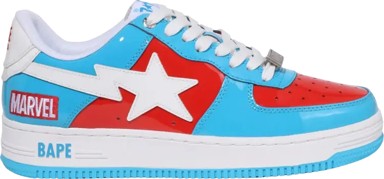 

Кроссовки Marvel x Bapesta Captain America, синий