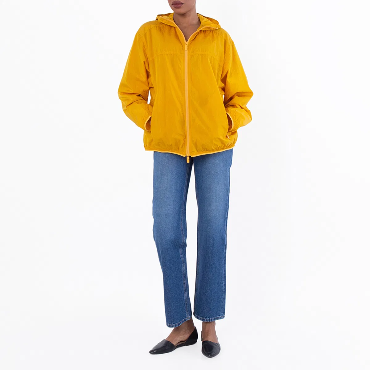 Женская куртка из нейлона с капюшоном EKD Burberry, Sunflower — фото 4