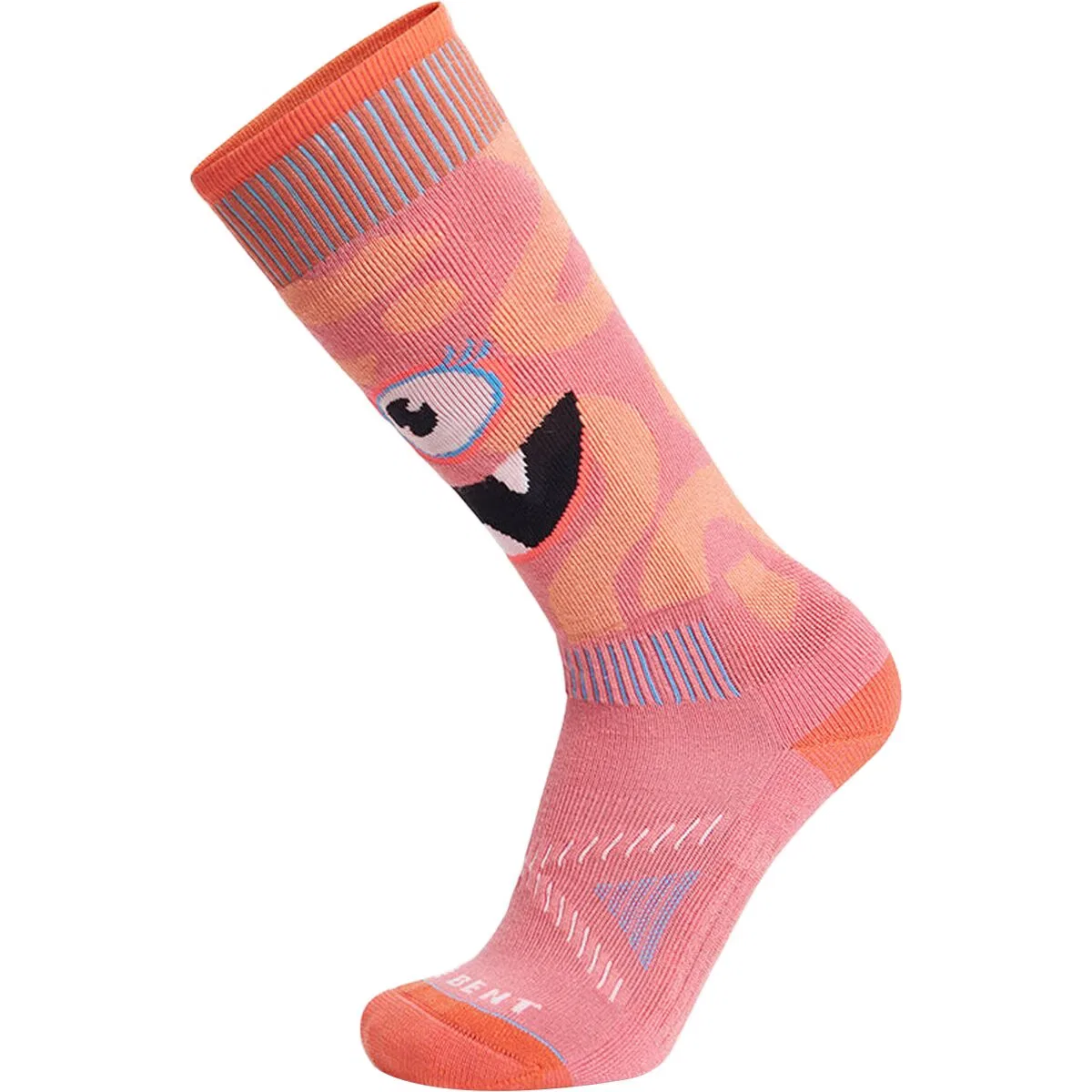 Детские носки для мальчиков с принтом Monster Party Le Bent, Strawberry Pink
