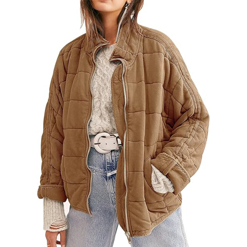 

Куртка Saukole Winter Dolman Long Sleeve Full-zip Quilted, коричневый