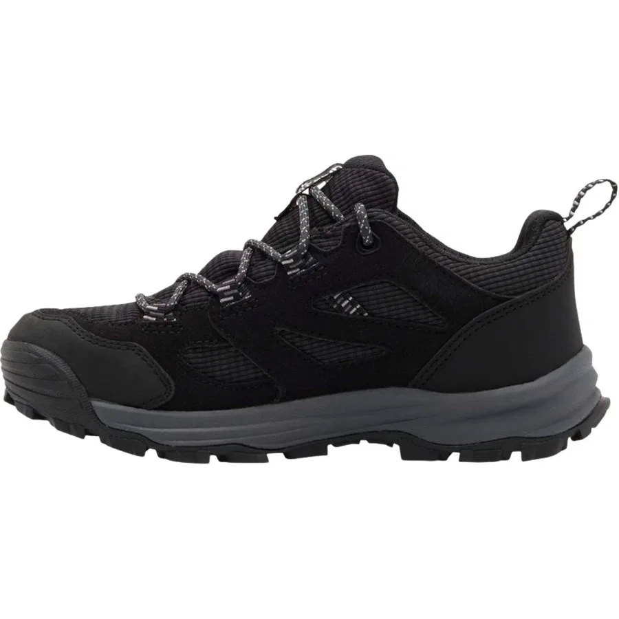 Детские кроссовки для outdoor с мембраной Texapore Vojo Tour Texapore Low K Jack Wolfskin, Антрацитовый — фото 2
