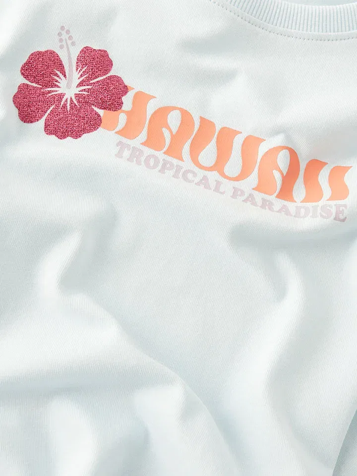 Футболка с принтом Janey Name It, голубой — фото 3